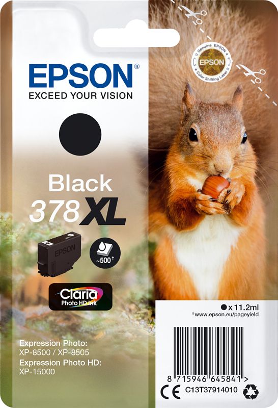 Foto van Epson 378xl cartridge zwart