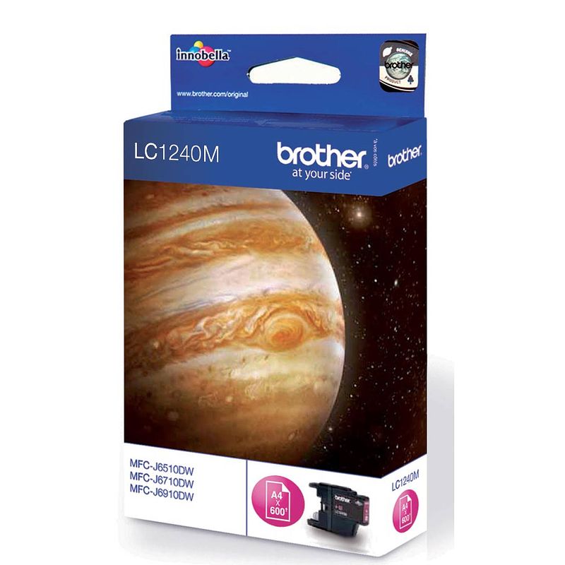 Foto van Brother inktcartridge, 600 pagina'ss, oem lc-1240m, magenta 5 stuks