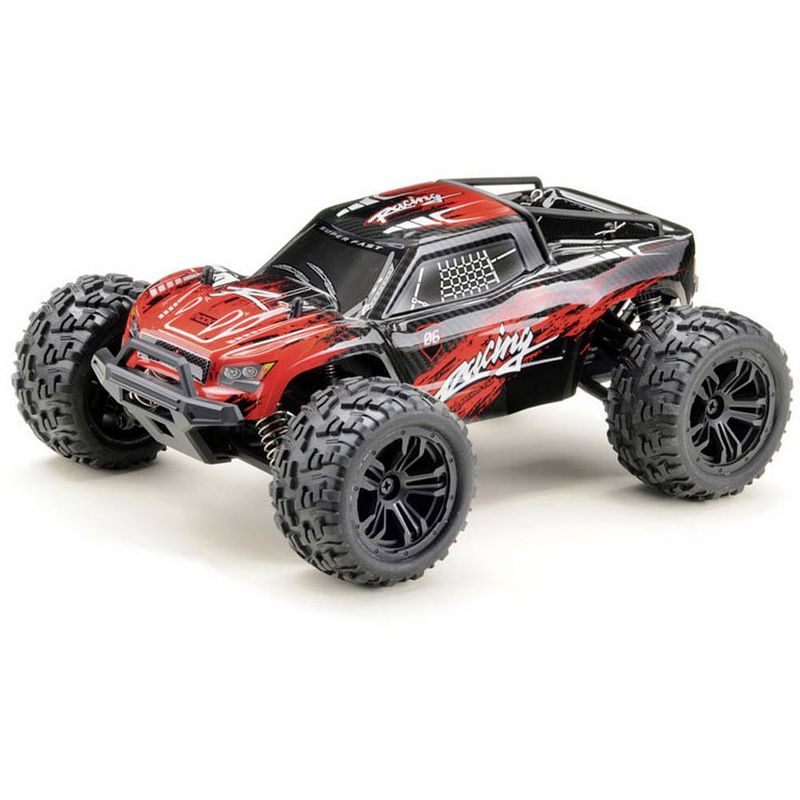 Foto van Absima truck racing zwart/rood 1:14 rc auto elektro monstertruck 4wd rtr 2,4 ghz