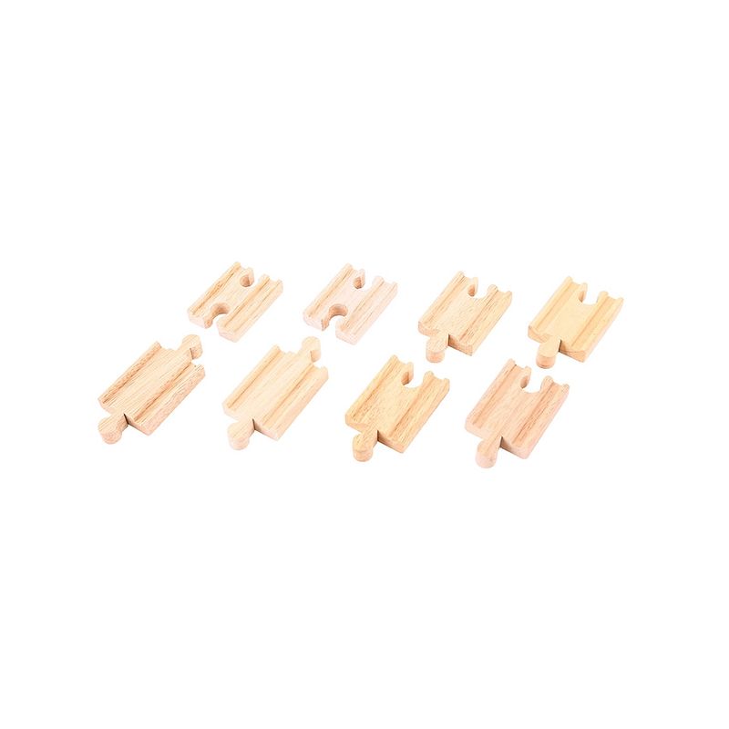 Foto van Bigjigs mini rails - 8 stuks