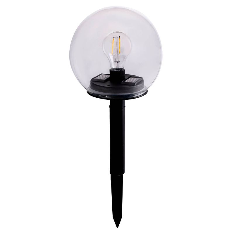 Foto van Grundig solar tuinlamp glazen bol - ø 18 cm