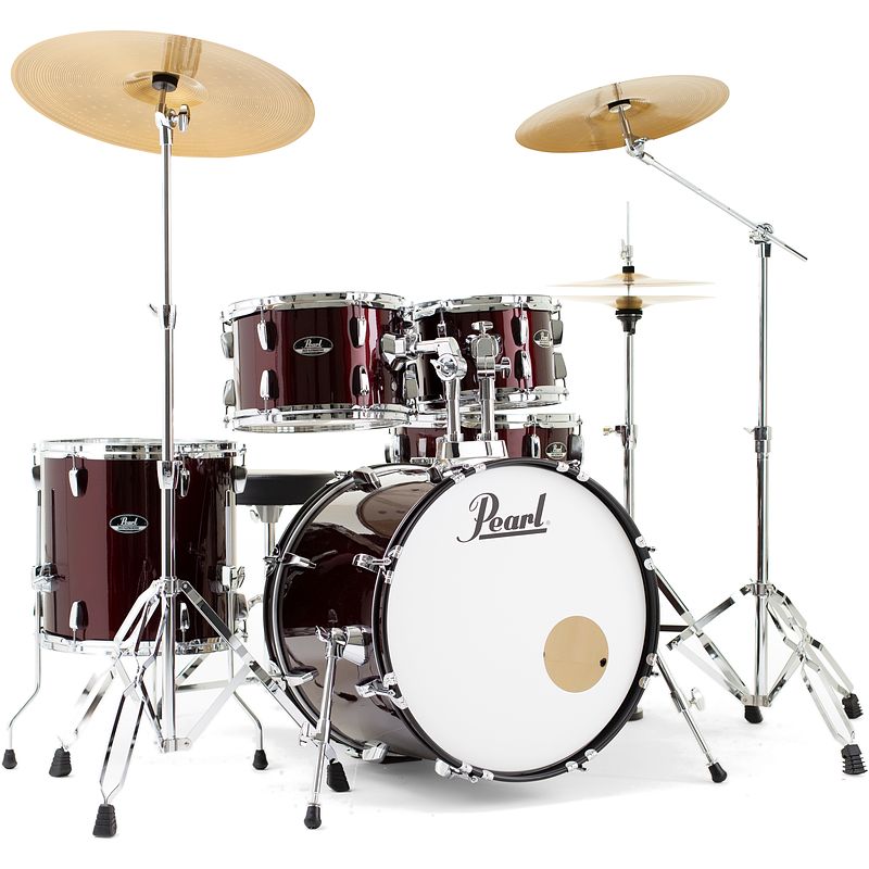 Foto van Pearl rs505bc/c91 roadshow 5-delig drumstel met 3-delige sabian bekkenset