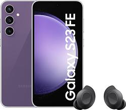 Foto van Samsung galaxy s23 fe 128gb paars 5g + samsung galaxy buds fe zwart