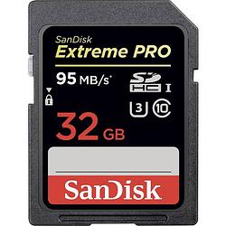 Foto van Sandisk extreme pro® sdhc-kaart 32 gb class 10, uhs-i, uhs-class 3, v30 video speed class