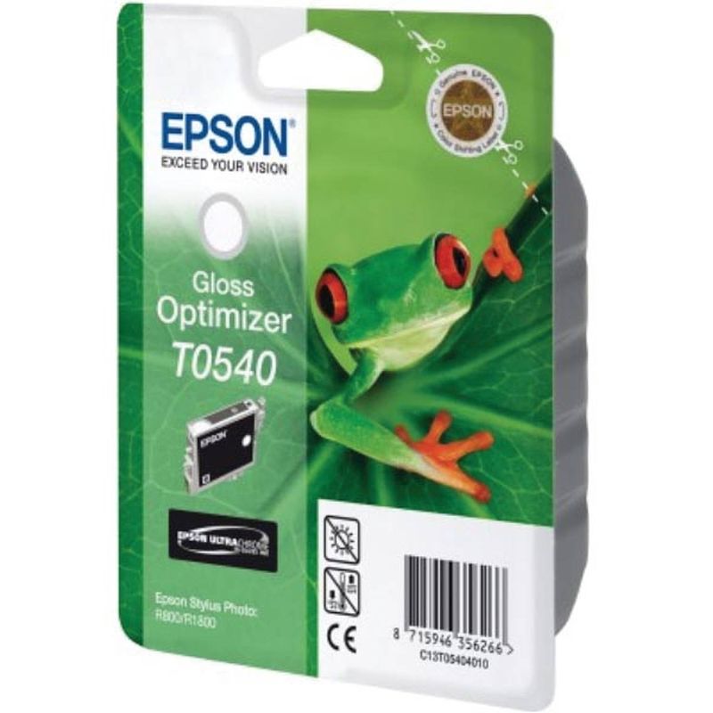 Foto van Epson inktcartridge t0540, 400 pagina's, oem c13t05404010, glossy optimizer