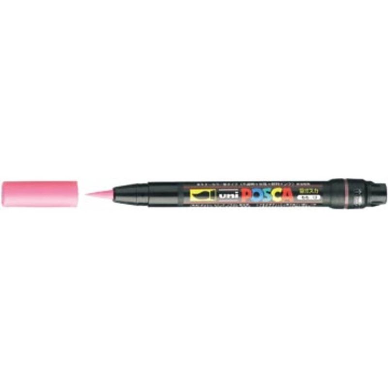 Foto van Uni-ball paint marker op waterbasis posca brush roze