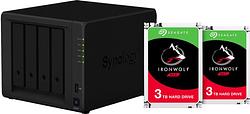 Foto van Synology ds418 + seagate ironwolf 6tb (2x3tb)