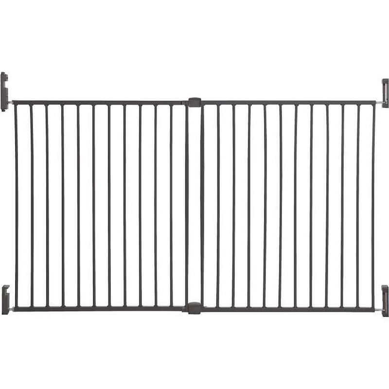 Foto van Dreambaby veiligheidshek extra breed broadway gro gate - te schroeven - l 76/134,5 x h 76 cm - grijs