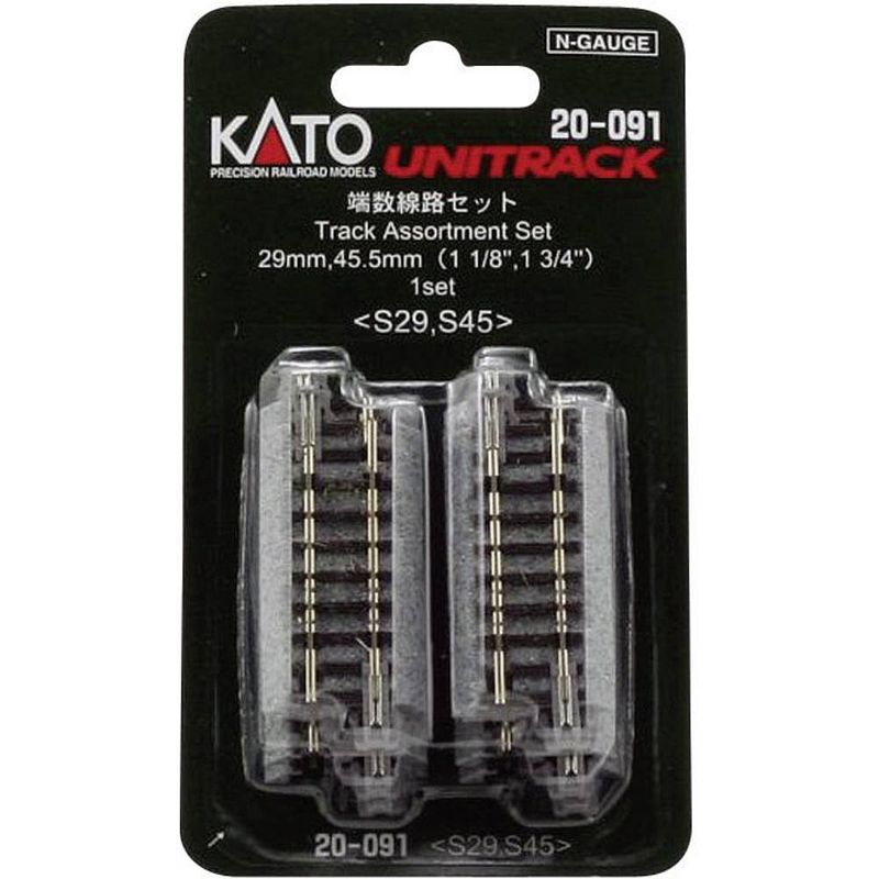 Foto van 7078015 n kato unitrack overgangsrails 45 mm