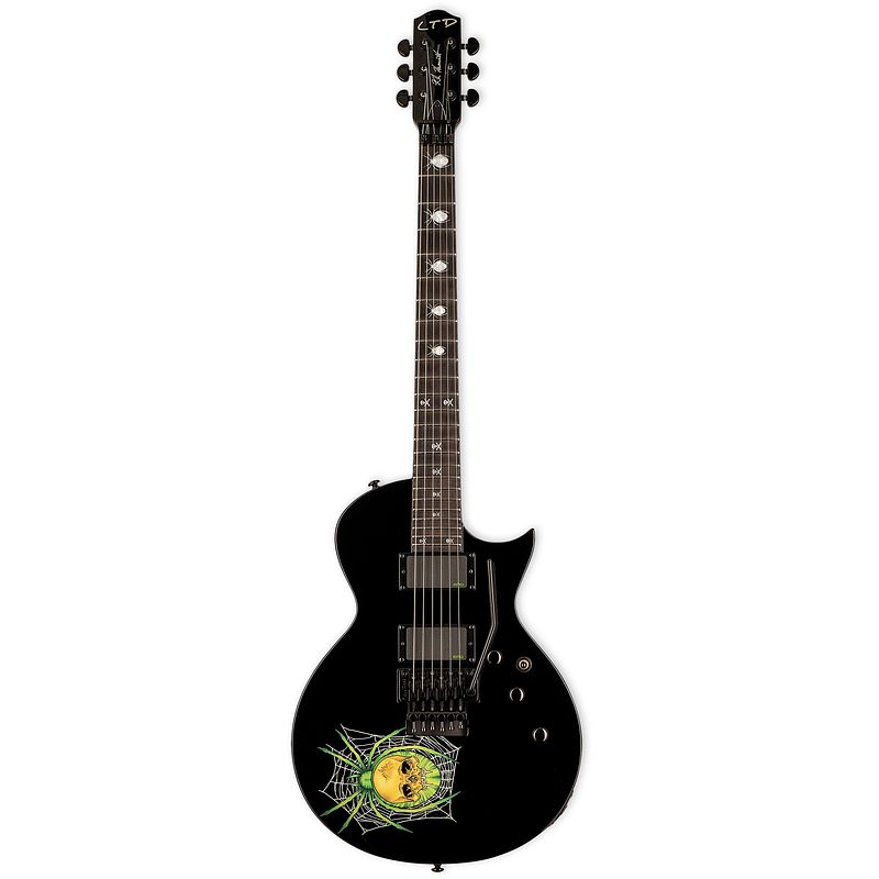 Foto van Esp ltd kirk hammett signature kh-3 spider 30th anniversary edition met koffer