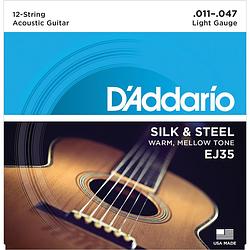 Foto van D'saddario ej35 snarenset voor 12-snarige akoestische gitaar