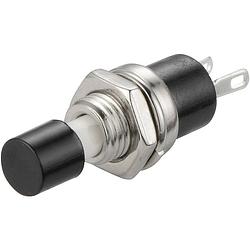 Foto van Tru components 1587876 tc-r13-24a1-05-bk druktoets 250 v/ac 1.5 a 1x uit/(aan) moment 1 stuk(s)