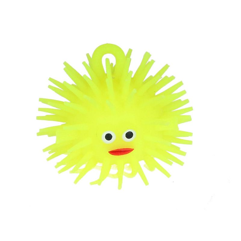 Foto van Banzaa puffer stressbal squishy toy vis 8cm geel