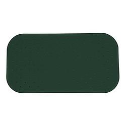 Foto van Msv douche/bad anti-slip mat badkamer - rubber - groen - 36 x 76 cm - badmatjes