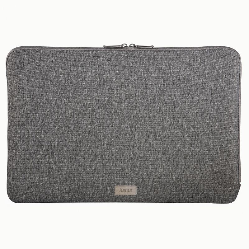 Foto van Hama jersey sleeve voor 14" laptops laptop sleeve grijs