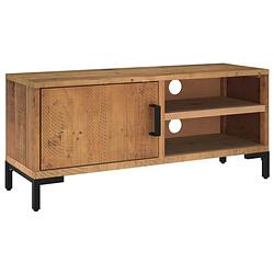 Foto van The living store tv-meubel - vintage industriële stijl - hout - 90x30x40 cm