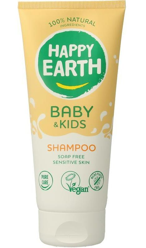 Foto van Happy earth baby & kids shampoo zeepvrij