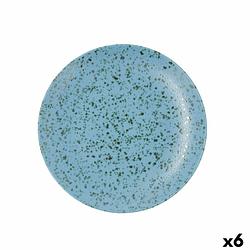Foto van Platt tallrik ariane oxide keramisch blauw (ø 27 cm) (6 stuks)