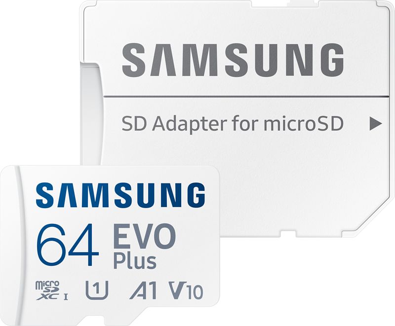 Foto van Samsung evo plus (2024) microsd 64gb + sd adapter