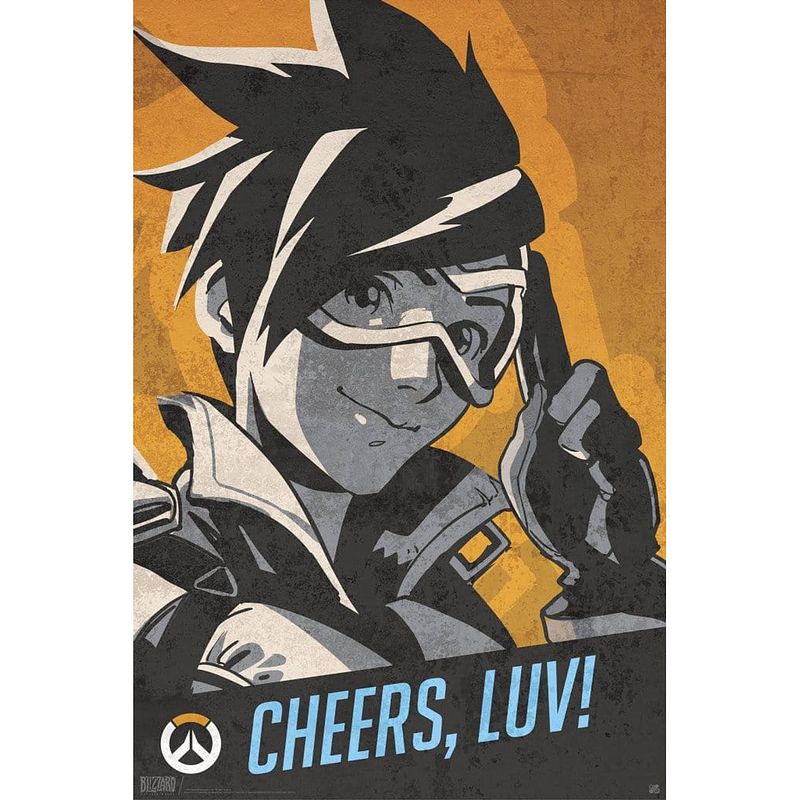 Foto van Abystyle overwatch tracer cheers luv poster 61x91,5cm