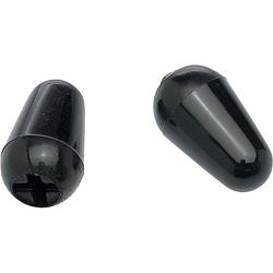 Foto van Fender switch tip voor stratocaster zwart (2 stuks)