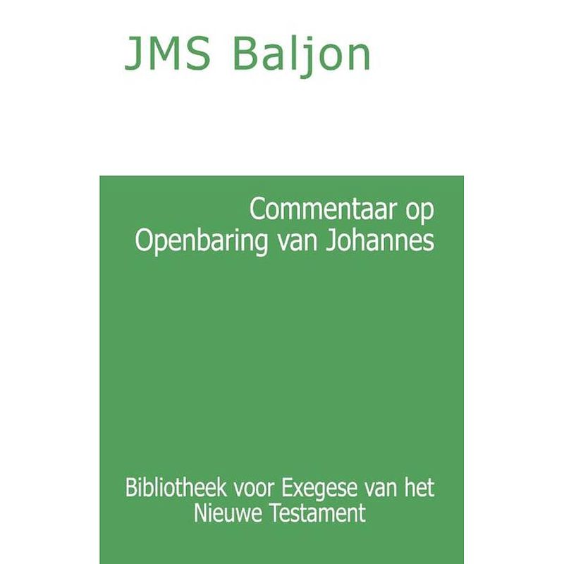 Foto van Commentaar op de openbaring van johannes