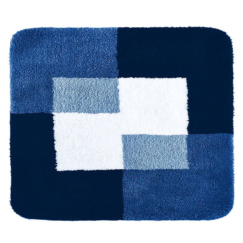 Foto van Ridder badkamermat coins 55x50 cm blauw 7103803