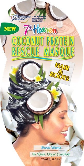 Foto van Montagne jeunesse coconut protein rescue hair mask