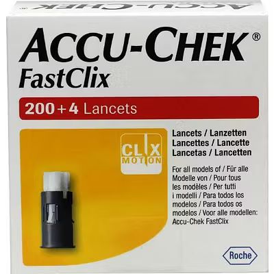 Foto van Roche accu-chek fastclix lancetten