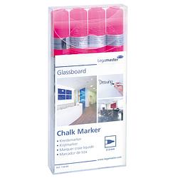 Foto van Krijtmarkers voor glassboards - set van 4 - roze