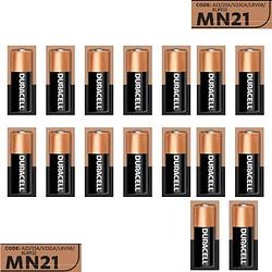Foto van Duracell 16 stuks batterij mn21/a23 - 12 v long lasting - langdurig 16 stuks