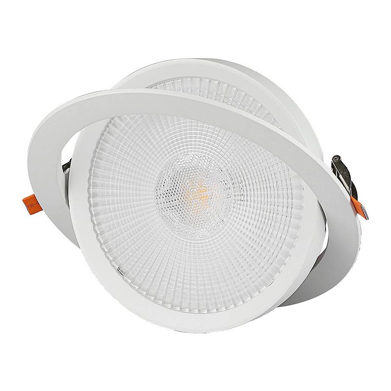 Foto van V-tac plafondlamp vt-2-10 10w led 900 lumen aluminium wit