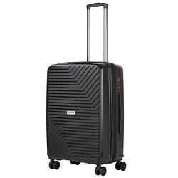 Foto van Carryon transport tsa reiskoffer - trolley 67cm met expander - okoban - ykk ritsen - dubbele wielen - zwart