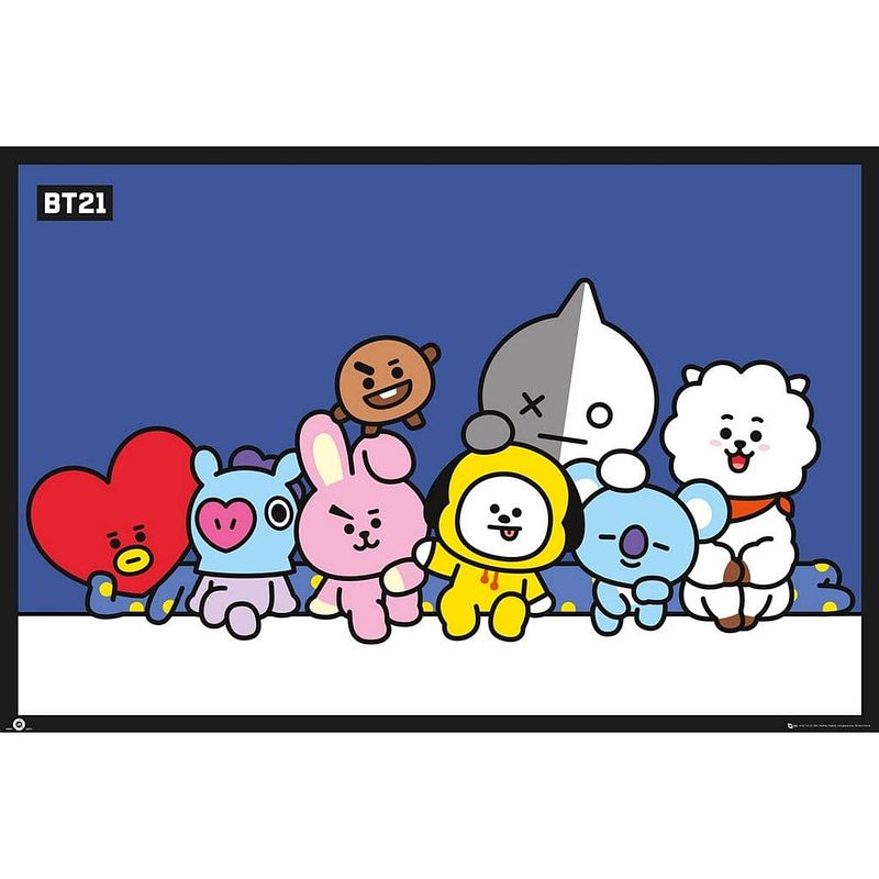 Foto van Gbeye bt21 group blue poster 91,5x61cm