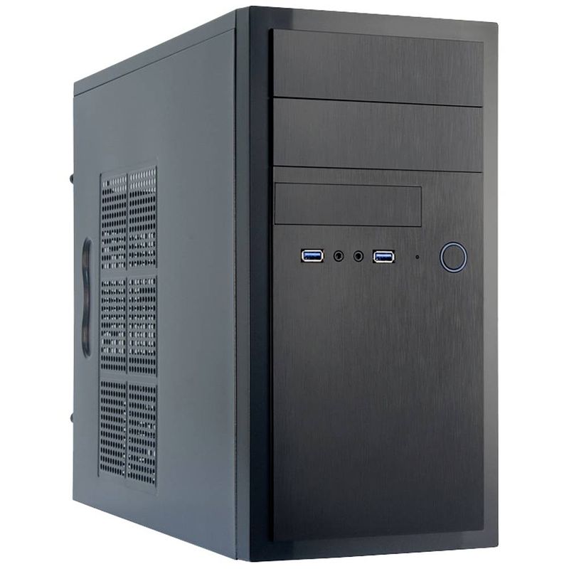 Foto van Chieftec ht-01b-op mini-tower pc-behuizing zwart