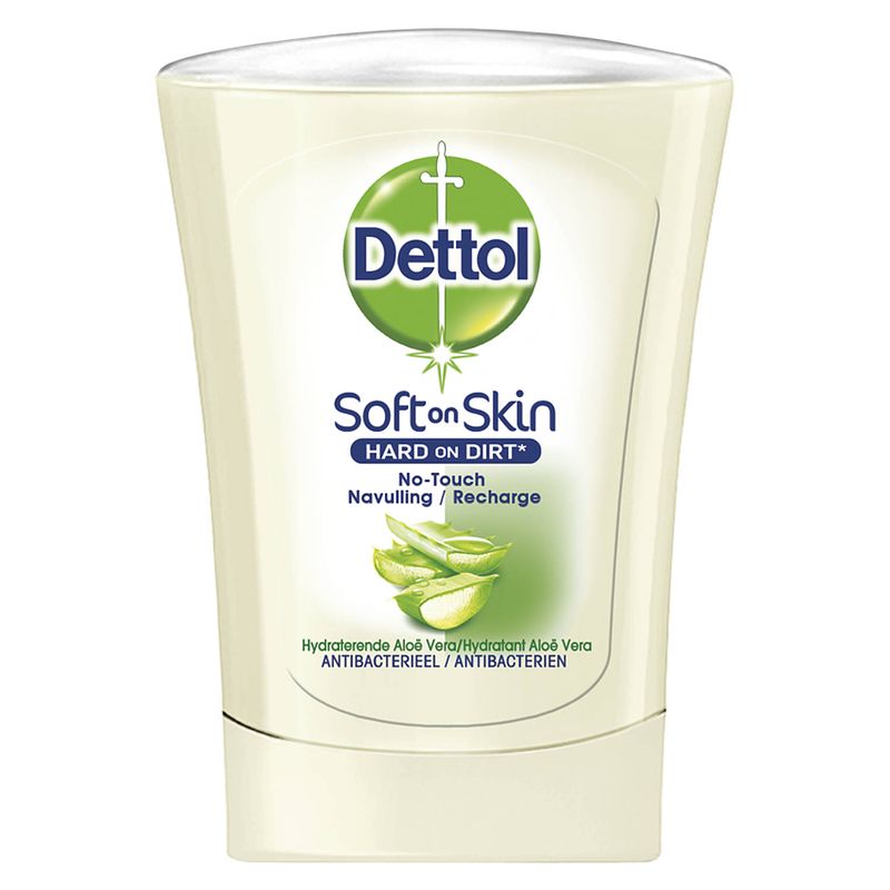 Foto van Dettol handzeep no touch navulling - aloe vera - 250ml x3