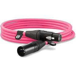 Foto van Rode xlr-3m pink premium xlr-kabel 3 meter