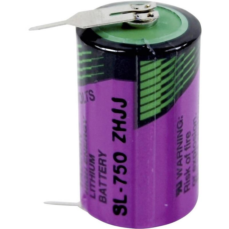 Foto van Tadiran batteries sl 750 pr speciale batterij 1/2 aa u-soldeerpinnen lithium 3.6 v 1100 mah 1 stuk(s)