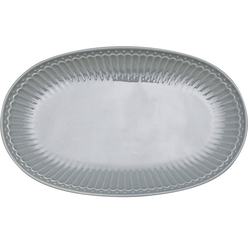 Foto van Greengate biscuit bord (serveerbord) alice stone grey (23.5 x 14.5 cm)