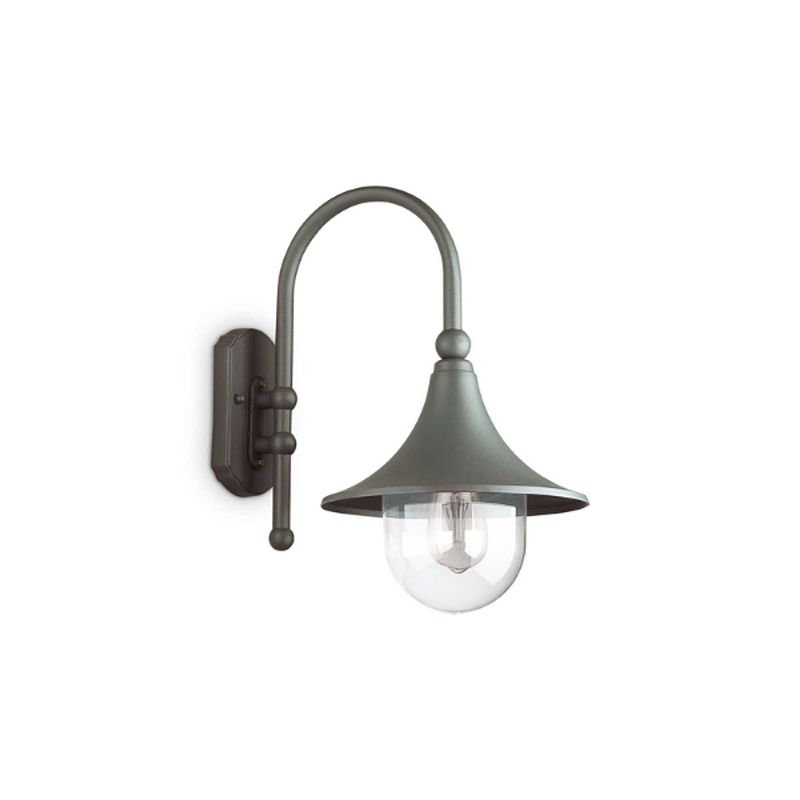 Foto van Ideal lux - cima - wandlamp - metaal - e27 - grijs