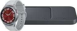 Foto van Samsung galaxy watch 6 classic 4g zilver 43mm + samsung duo draadloze oplader