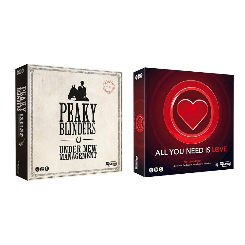 Foto van Spellenset - 2 stuks - peaky blinders & all you need is love bordspel