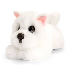 Foto van Keel toys pluche witte westie honden knuffel 25 cm - knuffel huisdieren