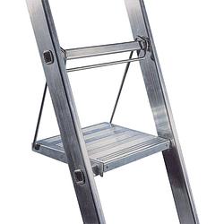 Foto van Escalo voetenbank voor ladder metaal zilverkleurig