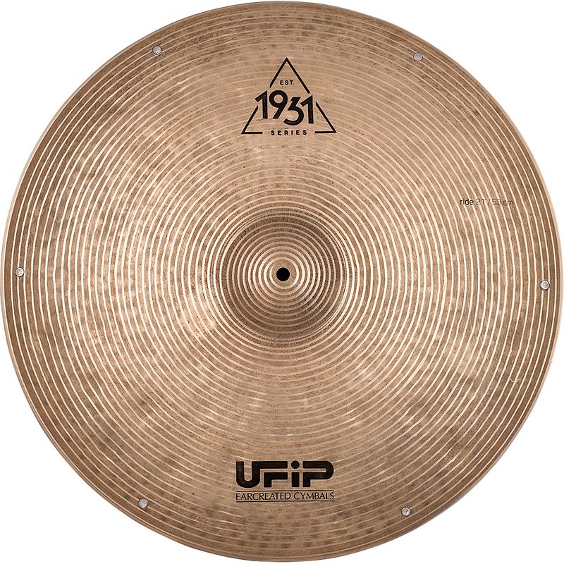 Foto van Ufip est-21rsz est.1931 series 21 inch sizzle ride bekken