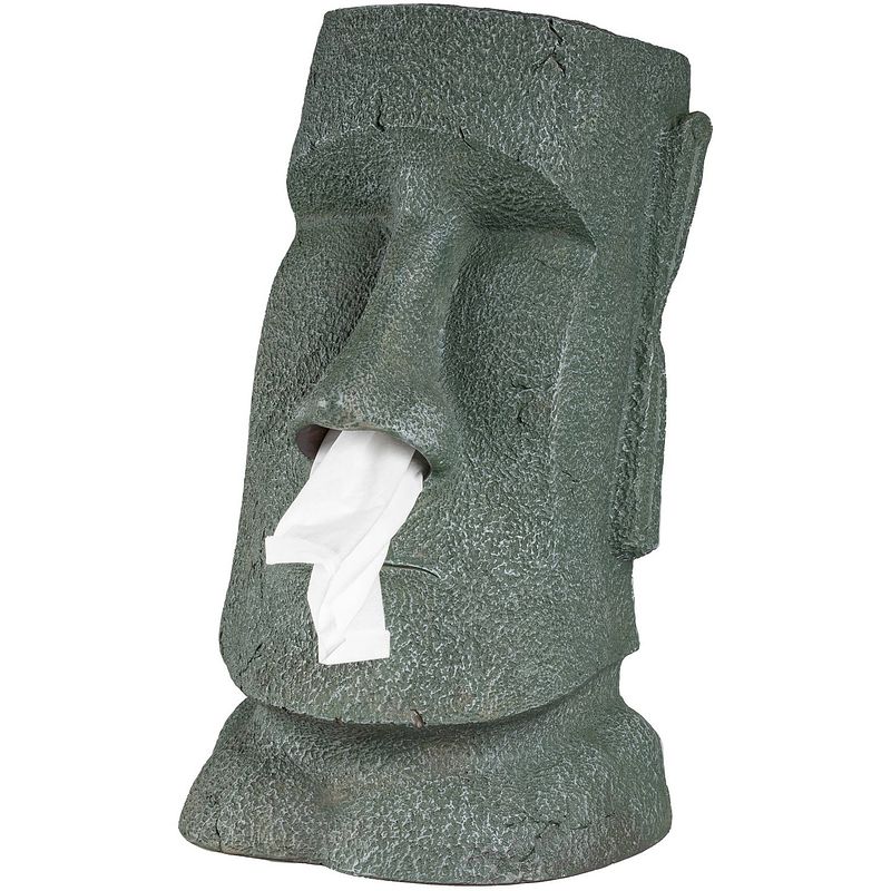 Foto van Rotary hero moai tissue box houder