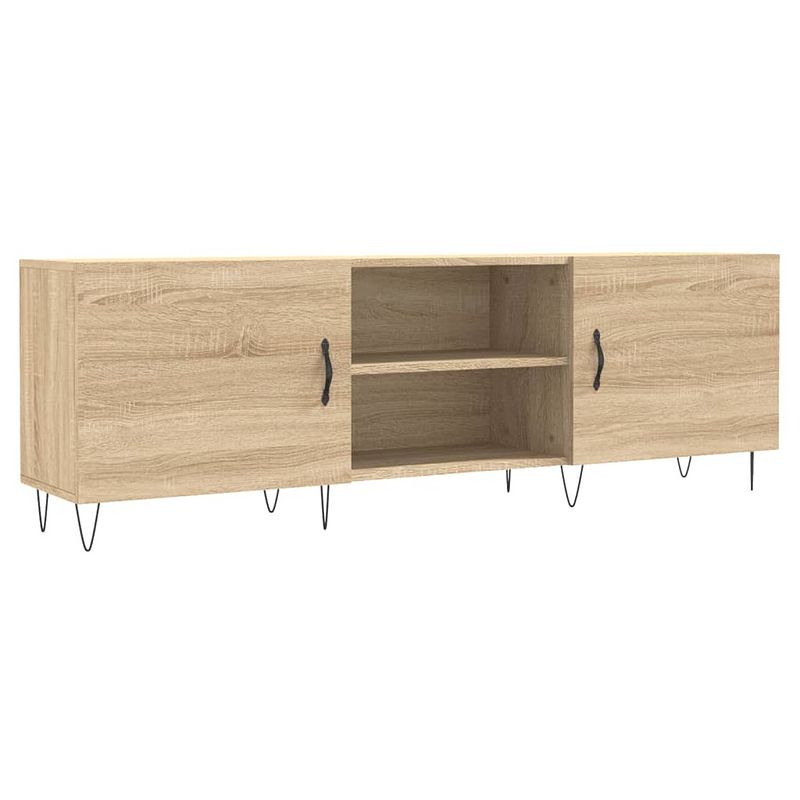 Foto van Infiori tv-meubel 150x30x50 cm bewerkt hout sonoma eikenkleurig