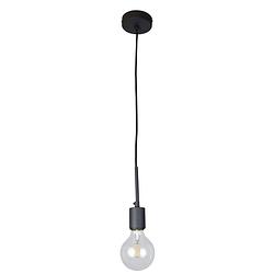 Foto van Urban interiors - bulby (met ring) hanglamp - zwart