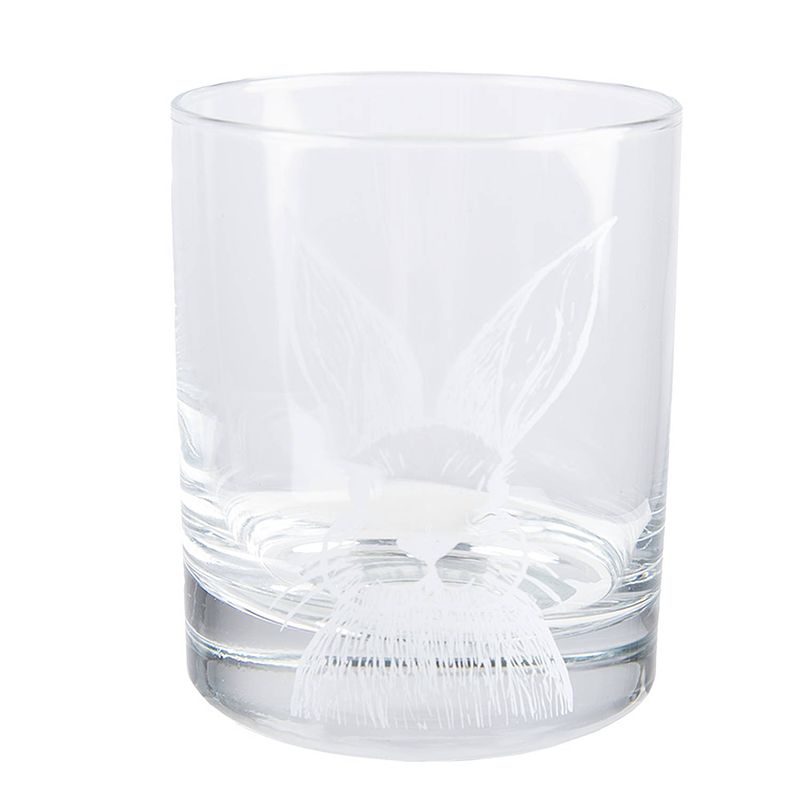 Foto van Clayre & eef waterglas 300 ml transparant glas konijn drinkbeker transparant drinkbeker