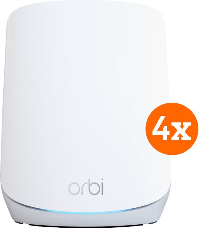 Foto van Netgear orbi rbk763s mesh wifi 6 (4-pack)